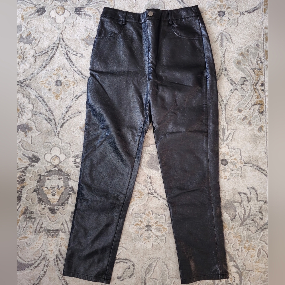 12th Tribe Faux Leather Pants
